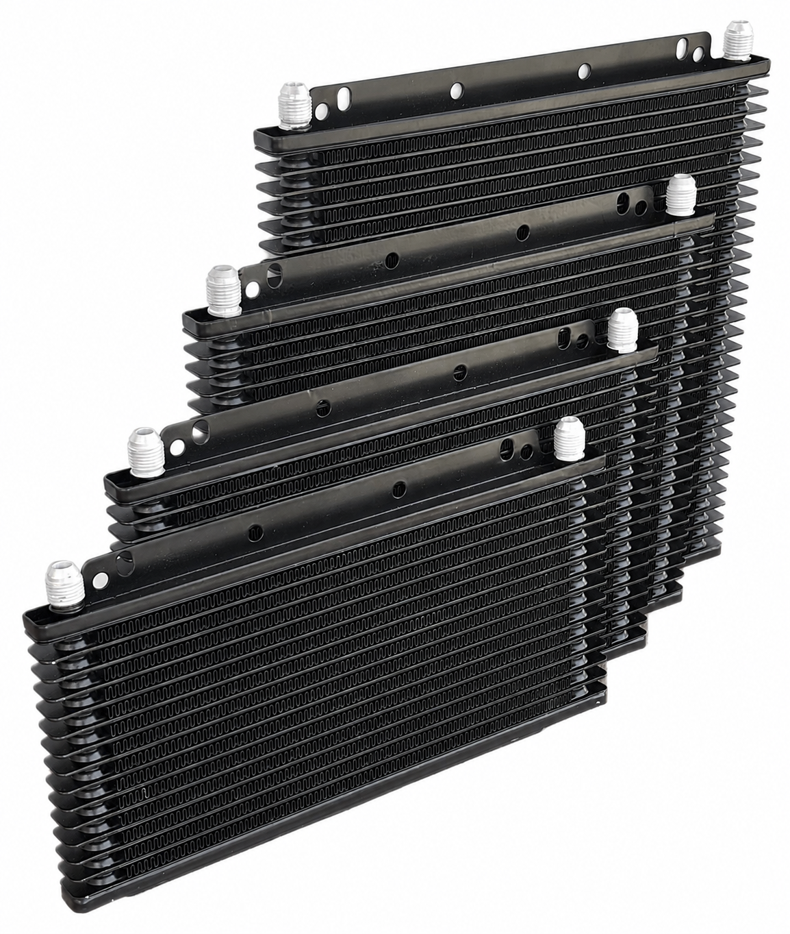 SS Compact Plate and Fin Transmission Cooler Kit, 13 Row