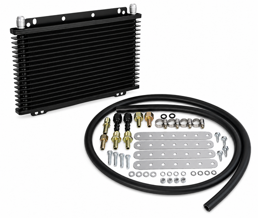 SS Compact Plate and Fin Transmission Cooler Kit, 17 Row