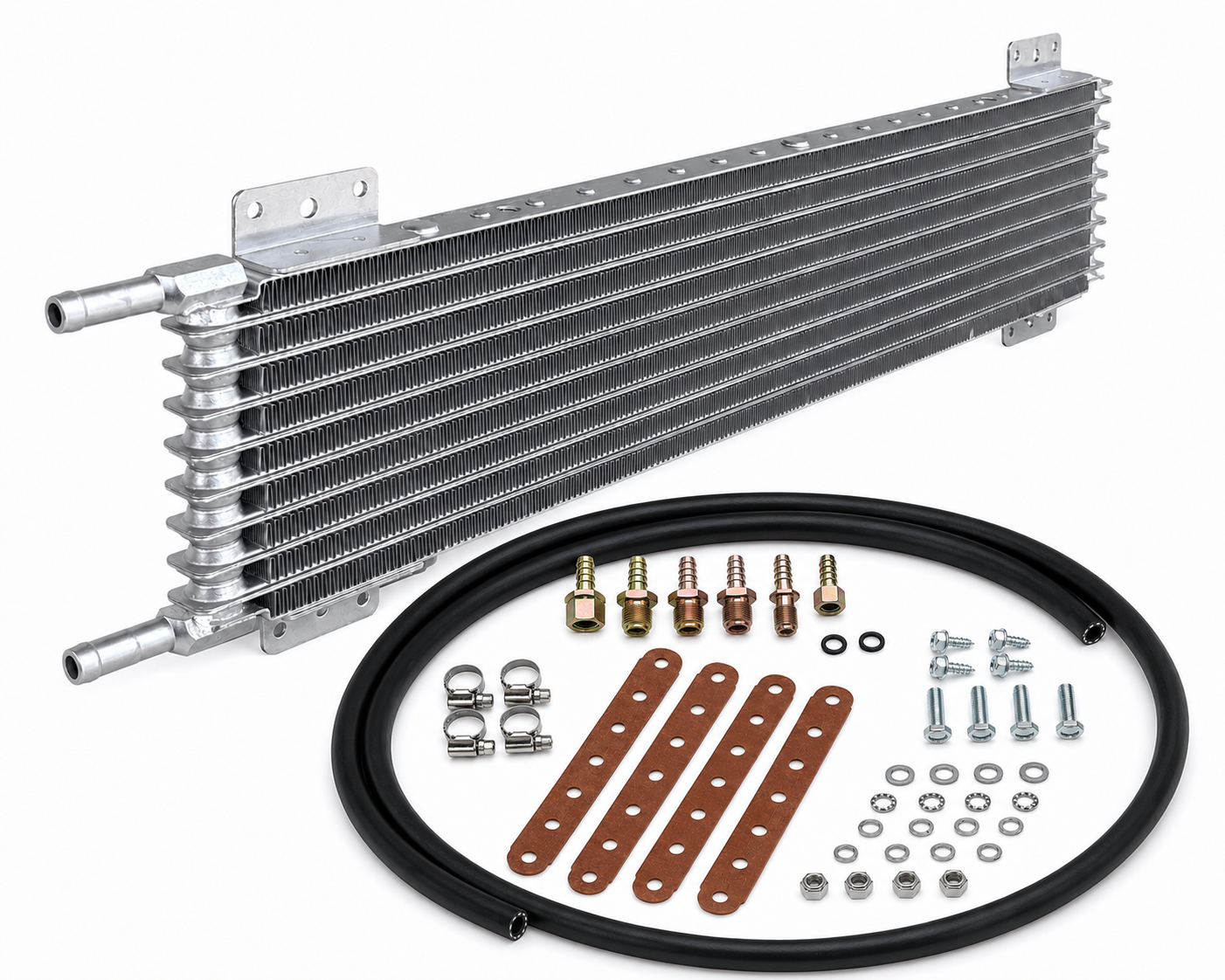 Vendetta Industries 8 Row Plate/Fin Aluminum Fluid Cooler Kit